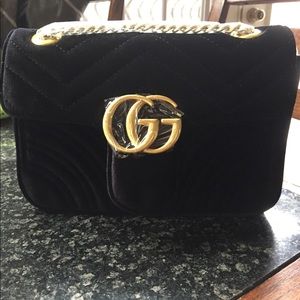 GG Velvet Marmont Bag